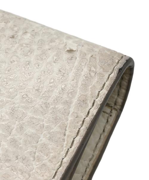 Maison Margiela（メゾンマルジェラ）Maison Margiela (メゾンマルジェラ) 4つタグ レザーウォレット ホワイトの古着・服飾アイテム