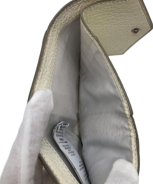 Maison Margiela（メゾンマルジェラ）Maison Margiela (メゾンマルジェラ) 4つタグ レザーウォレット ホワイトの古着・服飾アイテム
