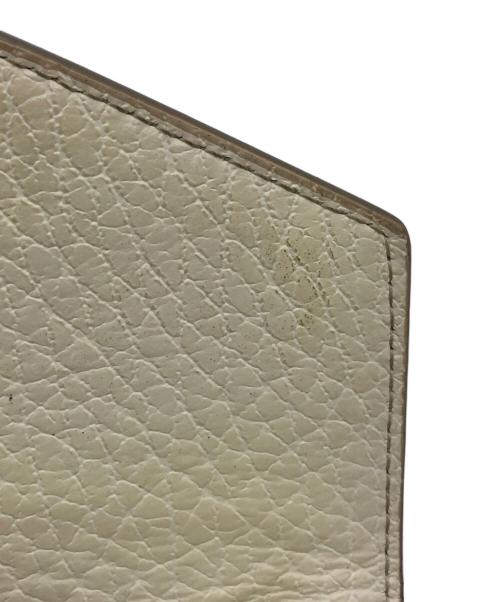 Maison Margiela（メゾンマルジェラ）Maison Margiela (メゾンマルジェラ) 4つタグ レザーウォレット ホワイトの古着・服飾アイテム