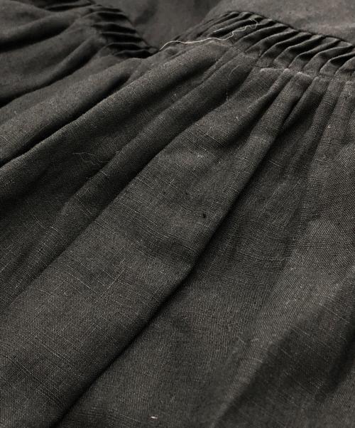 SCYE（サイ）SCYE (サイ) リネン高密度タック ブラウス ブラック サイズ:36の古着・服飾アイテム