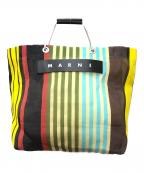 MARNIマルニ）の古着「フラワーカフェ メッシュトートバッグ」｜マルチカラー