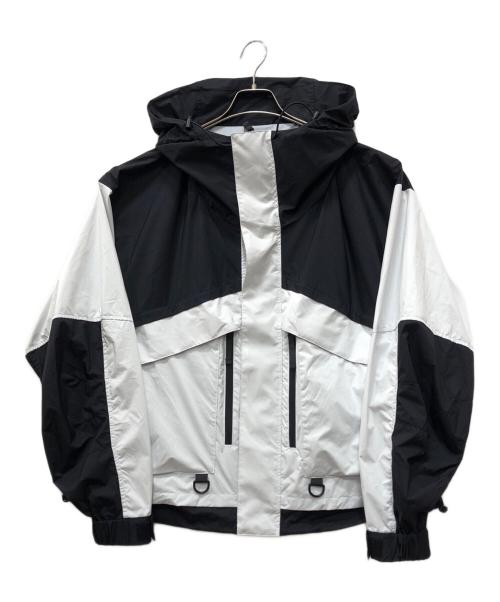 BEAMS（ビームス）BEAMS (ビームス) マウンテンパーカー ホワイト×ブラック サイズ:Mの古着・服飾アイテム
