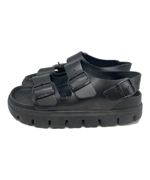 BIRKENSTOCK（ビルケンシュトック）BIRKENSTOCK (ビルケンシュトック) ダブルストラップサンダル ブラック サイズ:24cmの古着・服飾アイテム