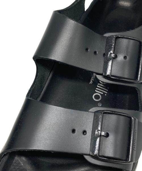 BIRKENSTOCK（ビルケンシュトック）BIRKENSTOCK (ビルケンシュトック) ダブルストラップサンダル ブラック サイズ:24cmの古着・服飾アイテム