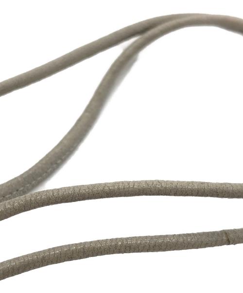 DIOR HOMME（ディオール オム）Dior Homme (ディオール オム) レザーロゴブレスレット グレー サイズ:下記参照の古着・服飾アイテム