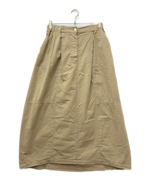 nest Robe（ネストローブ）nest Robe (ネストローブ) ダンガリータックバルーンスカートスカート ベージュ サイズ:Fの古着・服飾アイテム
