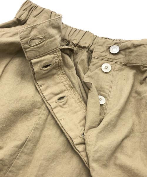 nest Robe（ネストローブ）nest Robe (ネストローブ) ダンガリータックバルーンスカートスカート ベージュ サイズ:Fの古着・服飾アイテム