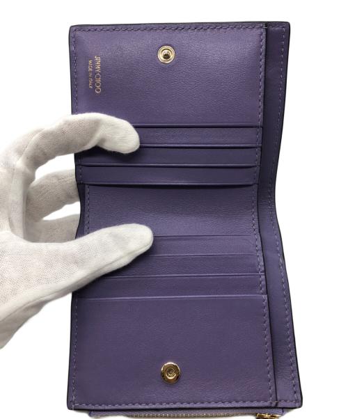 JIMMY CHOO（ジミーチュウ）JIMMY CHOO (ジミーチュウ) HANNI STAR COMPACT WALLET パープルの古着・服飾アイテム