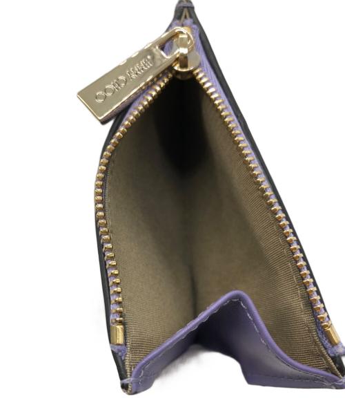 JIMMY CHOO（ジミーチュウ）JIMMY CHOO (ジミーチュウ) HANNI STAR COMPACT WALLET パープルの古着・服飾アイテム