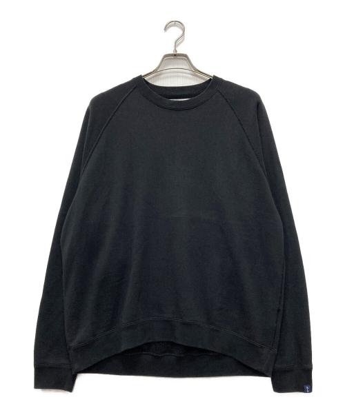Graphpaper（グラフペーパー）Graphpaper (グラフペーパー) LOOPWHEELER (ループウィラー) Raglan Sweat ブラック サイズ:1の古着・服飾アイテム