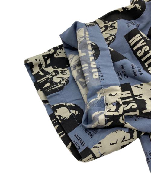 Hysteric Glamour（ヒステリックグラマー）Hysteric Glamour (ヒステリックグラマー) 総柄FICTIONシャツ ネイビー サイズ:Mの古着・服飾アイテム