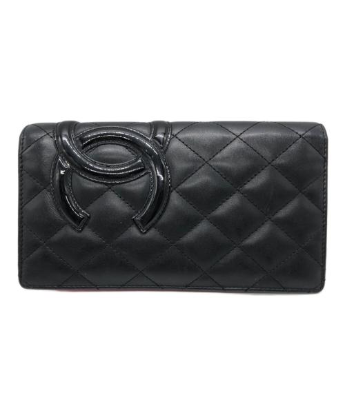 CHANEL（シャネル）CHANEL (シャネル) カンボンラインココマーク長財布 ブラック サイズ:下記参照の古着・服飾アイテム