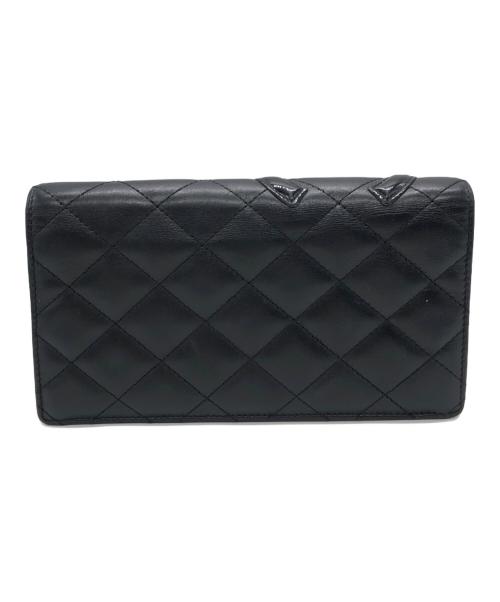 CHANEL（シャネル）CHANEL (シャネル) カンボンラインココマーク長財布 ブラック サイズ:下記参照の古着・服飾アイテム