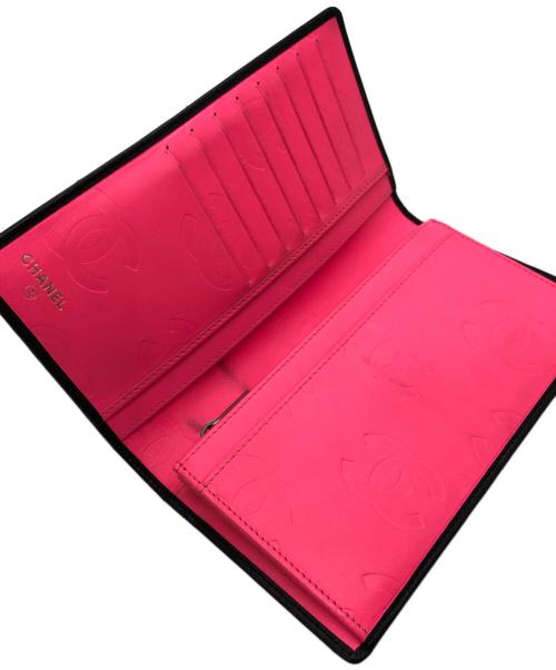 CHANEL（シャネル）CHANEL (シャネル) カンボンラインココマーク長財布 ブラック サイズ:下記参照の古着・服飾アイテム