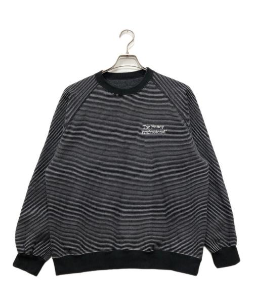 The Ennnoy Professional（ザ エンノイ プロフェッショナル）The Ennnoy Professional (ザ エンノイ プロフェッショナル) BORDER CREW NECK SWEAT ブラック サイズ:Mの古着・服飾アイテム