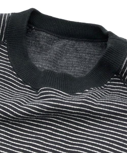 The Ennnoy Professional（ザ エンノイ プロフェッショナル）The Ennnoy Professional (ザ エンノイ プロフェッショナル) BORDER CREW NECK SWEAT ブラック サイズ:Mの古着・服飾アイテム