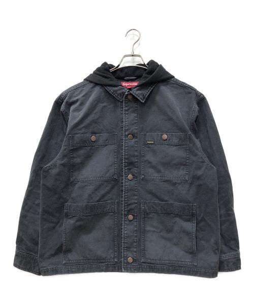 SUPREME（シュプリーム）SUPREME (シュプリーム) Worn Hooded Chore Coat ブラック サイズ:Mの古着・服飾アイテム