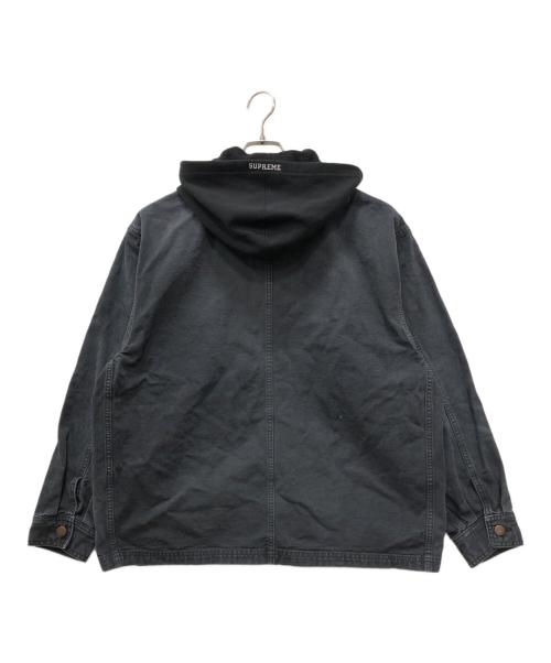 SUPREME（シュプリーム）SUPREME (シュプリーム) Worn Hooded Chore Coat ブラック サイズ:Mの古着・服飾アイテム