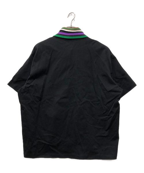 kolor/BEACON（カラービーコン）kolor/BEACON (カラービーコン) ニットカラ―ポロシャツ ブラック サイズ:2の古着・服飾アイテム