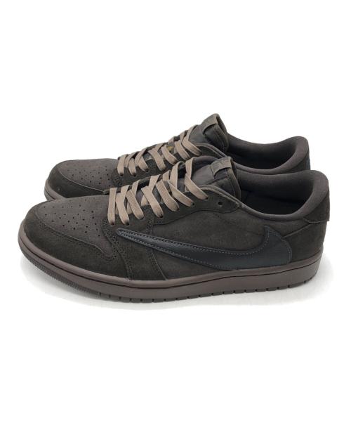 NIKE（ナイキ）NIKE (ナイキ) TRAVIS SCOTT (トラヴィススコット) AIR JORDAN 1 LOW OG VELVET BROWN ブラウン サイズ:27cmの古着・服飾アイテム