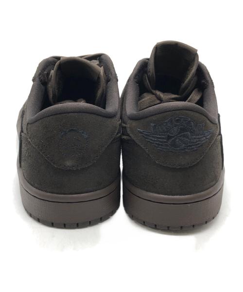 NIKE（ナイキ）NIKE (ナイキ) TRAVIS SCOTT (トラヴィススコット) AIR JORDAN 1 LOW OG VELVET BROWN ブラウン サイズ:27cmの古着・服飾アイテム