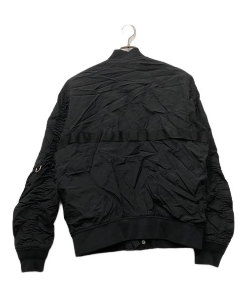 DIESEL（ディーゼル）DIESEL (ディーゼル) ナイロンMA-1ジャケット ブラック サイズ:Lの古着・服飾アイテム