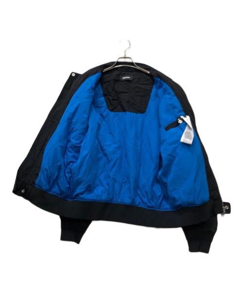 DIESEL（ディーゼル）DIESEL (ディーゼル) ナイロンMA-1ジャケット ブラック サイズ:Lの古着・服飾アイテム