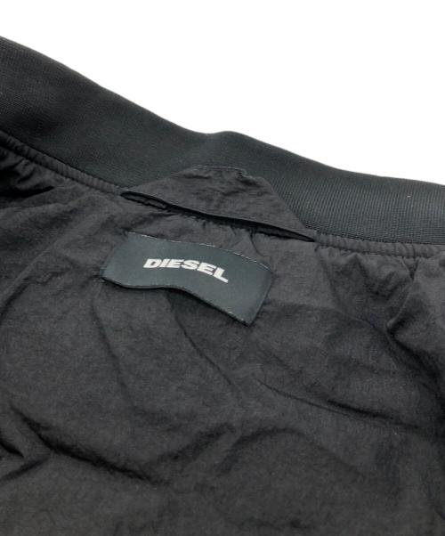 DIESEL（ディーゼル）DIESEL (ディーゼル) ナイロンMA-1ジャケット ブラック サイズ:Lの古着・服飾アイテム