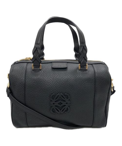 LOEWE（ロエベ）LOEWE (ロエベ) アナグラム 2WAYレザーミニボストンバッグ ブラック サイズ:下記参照の古着・服飾アイテム