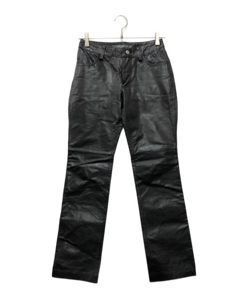 GAP（ギャップ）GAP (ギャップ) ブーツカットレザーパンツ ブラックの古着・服飾アイテム