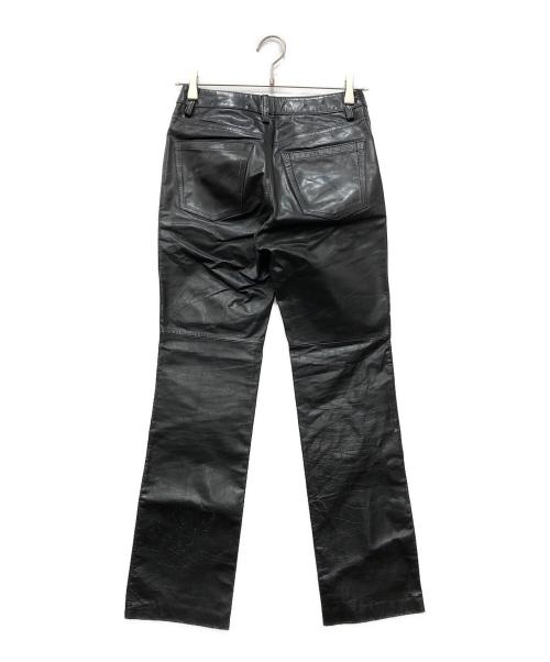 GAP（ギャップ）GAP (ギャップ) ブーツカットレザーパンツ ブラックの古着・服飾アイテム