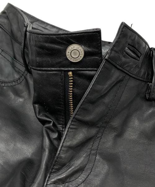 GAP（ギャップ）GAP (ギャップ) ブーツカットレザーパンツ ブラックの古着・服飾アイテム