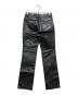 GAP (ギャップ) ブーツカットレザーパンツ ブラック：12000円