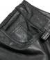 中古・古着 GAP (ギャップ) ブーツカットレザーパンツ ブラック：12000円