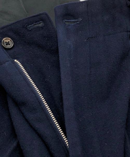 Yohji Yamamoto pour homme（ヨウジヤマモト プールオム）Yohji Yamamoto pour homme (ヨウジヤマモト プールオム) ウール2タックパンツ ネイビー サイズ:Mの古着・服飾アイテム