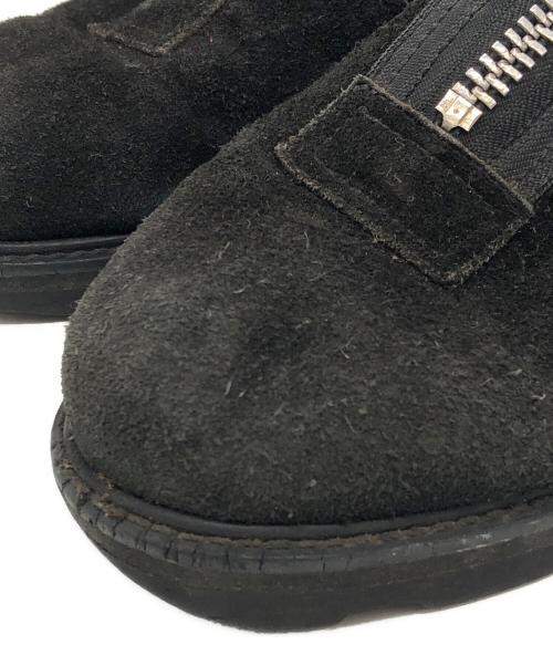 Yohji Yamamoto pour homme（ヨウジヤマモト プールオム）Yohji Yamamoto pour homme (ヨウジヤマモト プールオム) スエードレザーフロントジップボアブーツ ブラック サイズ:2の古着・服飾アイテム