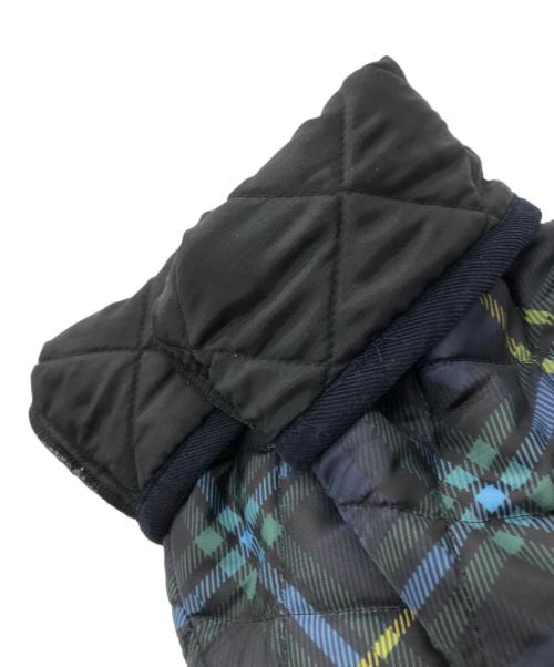 Traditional Weatherwear（トラディショナルウェザーウェア）Traditional Weatherwear (トラディショナルウェザーウェア) ノーカラーキルティングコート ネイビー サイズ:36の古着・服飾アイテム