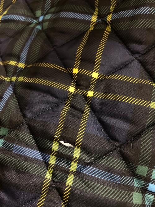 Traditional Weatherwear（トラディショナルウェザーウェア）Traditional Weatherwear (トラディショナルウェザーウェア) ノーカラーキルティングコート ネイビー サイズ:36の古着・服飾アイテム