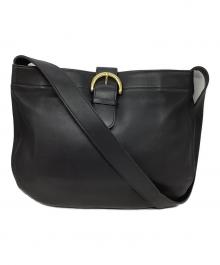 COACH（コーチ）の古着「Eldridge Hobo レザーショルダーバッグ」｜ブラック