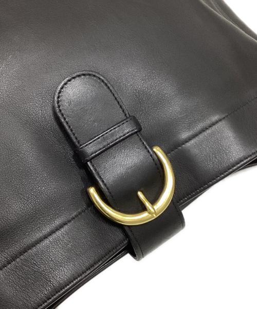 COACH（コーチ）COACH (コーチ) Eldridge Hobo レザーショルダーバッグ ブラック サイズ:下記参照の古着・服飾アイテム