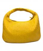 BOTTEGA VENETAボッテガベネタ）の古着「イントレチャート ホーボー レザー ワンショルダーバッグ」｜イエロー