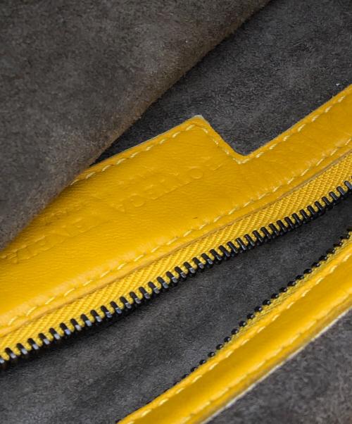 BOTTEGA VENETA（ボッテガベネタ）BOTTEGA VENETA (ボッテガベネタ) イントレチャート ホーボー レザー ワンショルダーバッグ イエロー サイズ:下記参照の古着・服飾アイテム