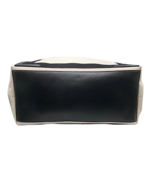 BALENCIAGA（バレンシアガ）BALENCIAGA (バレンシアガ) NAVY CABAS ネイビーカバ M トートバッグ ホワイト×ブラック サイズ:下記参照の古着・服飾アイテム