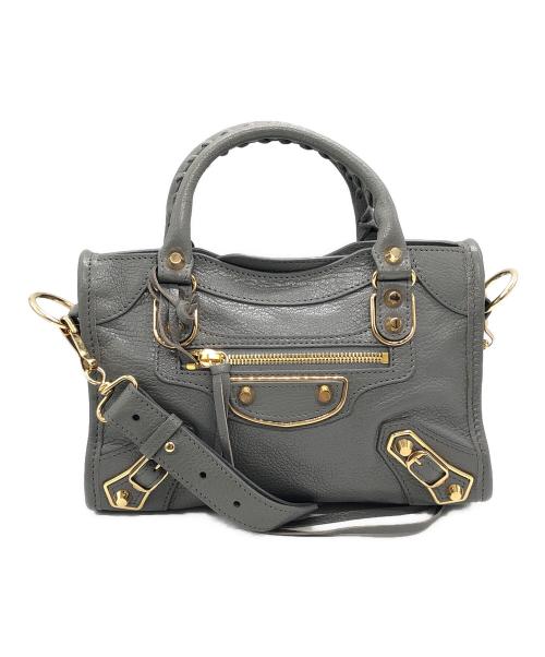 BALENCIAGA（バレンシアガ）BALENCIAGA (バレンシアガ) ミニシティ 2way ハンドバッグ グレー サイズ:下記参照の古着・服飾アイテム