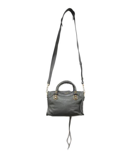 BALENCIAGA（バレンシアガ）BALENCIAGA (バレンシアガ) ミニシティ 2way ハンドバッグ グレー サイズ:下記参照の古着・服飾アイテム