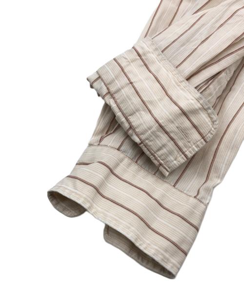 RRL（ダブルアールエル）RRL (ダブルアールエル) 長袖ストライプシャツ ベージュ サイズ:Mの古着・服飾アイテム