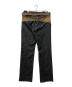 ACNE STUDIOS (アクネ ストゥディオス) BLACK & TAN BELTED TROUSERS ブラック サイズ:48：26000円