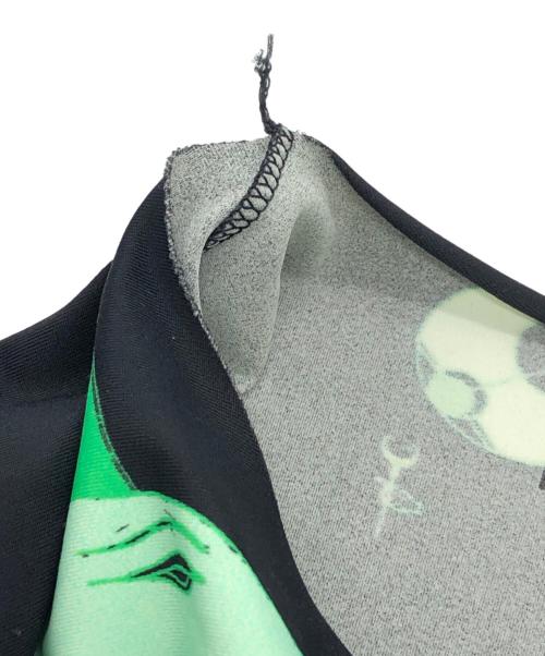 MARINE SERRE（マリーンセル）marine serre (マリーンセル) 総柄セカンドスキン ブラック サイズ:Lの古着・服飾アイテム