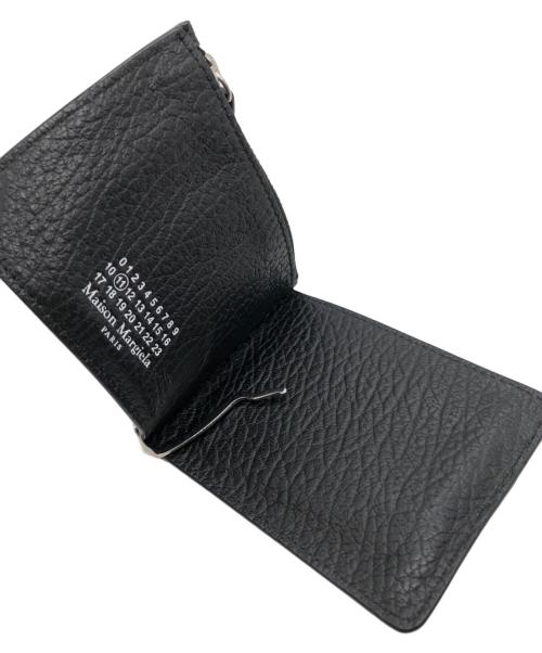 Maison Margiela（メゾンマルジェラ）Maison Margiela (メゾンマルジェラ) マネークリップ付き2つ折り財布 ブラック サイズ:下記参照の古着・服飾アイテム
