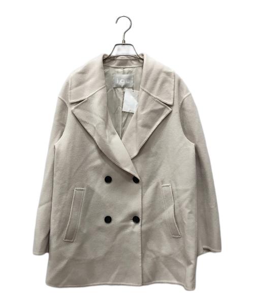 icB（アイシービー）icB (アイシービー) WoolRever ショートコート ホワイト サイズ:6の古着・服飾アイテム